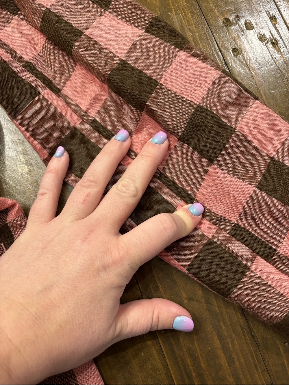 Scotch & Soda Pink and Brown Checked Linen Blazer - Picture 8 of 8